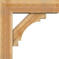 thumbnail image 3 of Ekena Millwork 8"W x 28"D x 28"H Merced Block Rough Sawn Bracket w/ Offset Brace, Western Red Cedar, 3 of 25