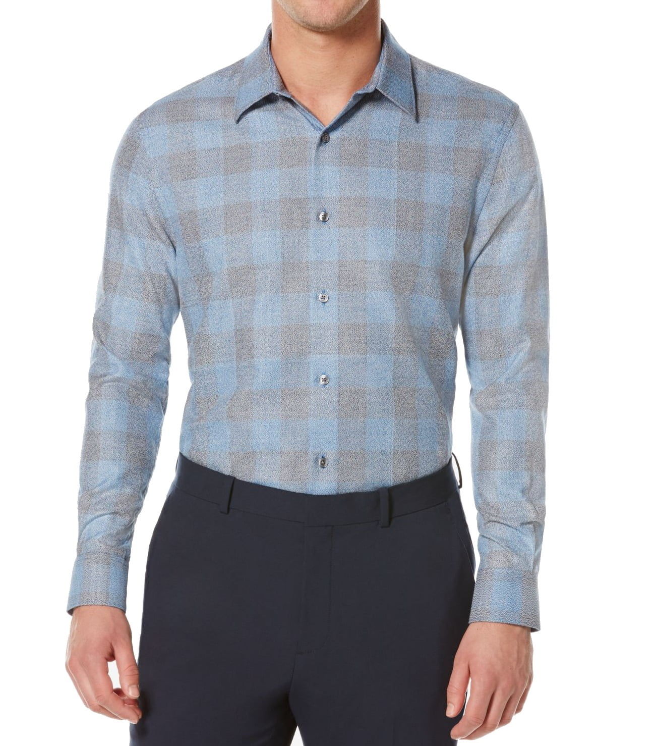 Perry Ellis Perry Ellis NEW Blue Provence Mens Size XL Button Down