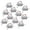 12PCS Silver, variant on 4X Universal 6 LED License Plate Tag Light Lamp White Truck Trailer SUV Car RV