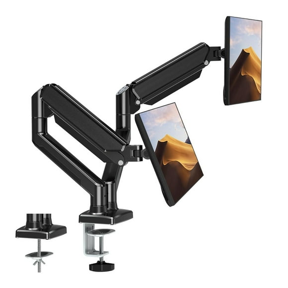 ErgoFlex Dual Monitor Arm for 13 to 32 Inch Screens with Gas Spring Support