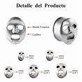 thumbnail image 4 of Expansor De Túnel De Acero Diseño Máscara Piercing De Orejas, 4 of 6