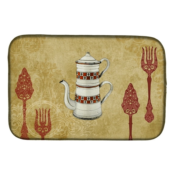 Teapot Welcome Dish Drying Mat