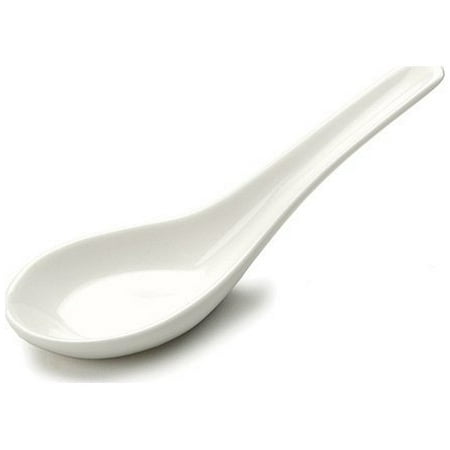 Flower Porcelain Spoon - RSVP Porcelain Soup Spoon