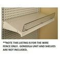 thumbnail image 4 of Chrome Gondola Shelf Wire Fence Fits Lozier & Madix Gondola Shelving - 3" H x 36" L - 20 Pack, 4 of 5