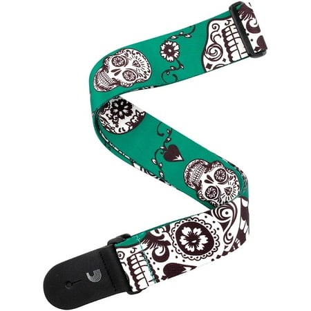 2 Inch Guitar Strap Green - D'Addario Planet Waves 2