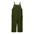 thumbnail image 2 of GAQLIVE Girls Casual Sleeveless Jumpsuits Spaghetti Strap Loose Overalls Rompers Long Pants With Pocket One-Piece Overalls Casual Rompers 8Y-10Y, 2 of 8