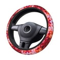 thumbnail image 2 of Cauagu Autumn Maple Leaves Print Car Steering Wheel Cover - Universal Car Accessory for Diverse Cars for Steering Wheel with a Diameter of 14.5"-15", 2 of 7