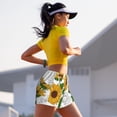 thumbnail image 7 of Bixox Women's Plump Sunflower And Sketch pattern 2 in 1 Running Shorts - Lightweight Athletic Workout Gym Yoga Shorts Liner with Pockets - XX-Large, 7 of 7