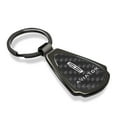 thumbnail image 2 of Lincoln Aviator Real Black Carbon Fiber Gunmetal Black Metal Teardrop Key Chain, 2 of 6