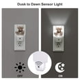 thumbnail image 3 of Cauagu Cute Cow Bath Print LED Nightlight,0.5W Night Lights Plug into Wall 1 Pack with Dusk-to-Dawn Light Sensor Soft Glow Lamp for Bathroom Adult Hallway-US, 3 of 7
