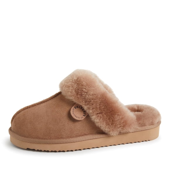 Pantuflas Fireside de Dearfoams Sydney con Forro de Borrego Resistente al Agua