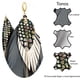 thumbnail image 5 of VANGANIA Aretes largos mujer de plumas Full Raven largos tornasol regalo mujer, 5 of 5