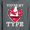 thumbnail image 3 of Peanuts - You're My Type - Men's Long Sleeve T-Shirt, 3 of 6