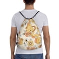 thumbnail image 2 of Bingfone Groovy Floral Drawstrings Backpacks Bags For Men Women Gym Drawstrings Bag, 2 of 9