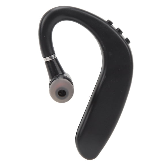 Wireless Single Ear Headset, Hands-Free Earpiece for Driving, Running, and Office, Black
