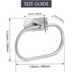 thumbnail image 4 of Self Adhesive Towel Ring Brushed Nickel, Oval Shaped Modern Hand Towel Holder, Stainless Steel Adhesive Hand Towel Hanger for Bathroom & Kithen Wall Mount (No Drilling), 4 of 4