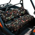 thumbnail image 2 of ZIATUBLES Universal UTV Front Seat Covers, 2-Pack Fits for Kawasaki Mule, Waterproof, Scratch-Resistant and Easy-Clean Protective Covers for Outdoor Farm Ranch (Dragonfly Flower Print), 2 of 8