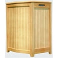 thumbnail image 1 of Oceanstar BHP0106N-Natural Finished Bowed Front Laundry Hamper with Interior Bag, 1 of 2