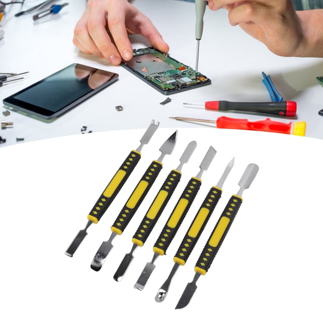 Spudger, Outil Portable en Acier Allié 6 Pcs Grand Application Poignée ABS Économie de Travail