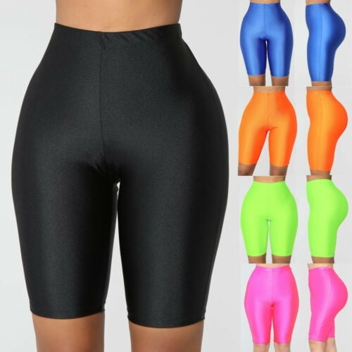 Women Stretch Biker Bike Shorts Workout Spandex Leggings Knee Length Short Pants