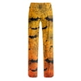 thumbnail image 5 of Halloween Lounge Pants for Women Bat Print Stretch Casual Elastic Waist Pj Pants, 5 of 5