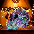 thumbnail image 6 of Uutvmp Halloween Prismatic Iridescent Skull, Halloween Spooky Decor with LED Lights, Halloween Funny Ghost Ornaments for Home Party Table, 6 of 9