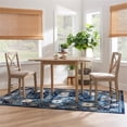 thumbnail image 2 of Linon Ervin Three Piece Drop Leaf Upholstered Small Dining Set in Gray Wash Wood, 2 of 18
