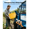 thumbnail image 2 of KFFKFF Metal Fuel Container, 5.3 Gallon, Fuel Jerry Can with Spout and Comfort Handle, 6 L/min Max Flow Rate, Leakproof, Yellow, 2 of 9