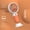 Carrot orange, variant on 1pc Women Cute Mini Handheld Fan, Flower Decor with Stand, USB Charging, Strong Wind, Lightweight Portable Personal Fan for Indoor Outdoor Use, Valentine's Day Gift
