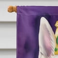 thumbnail image 4 of White German Shepherd King of Mardi Gras House Flag 28 in x 40 in, 4 of 7