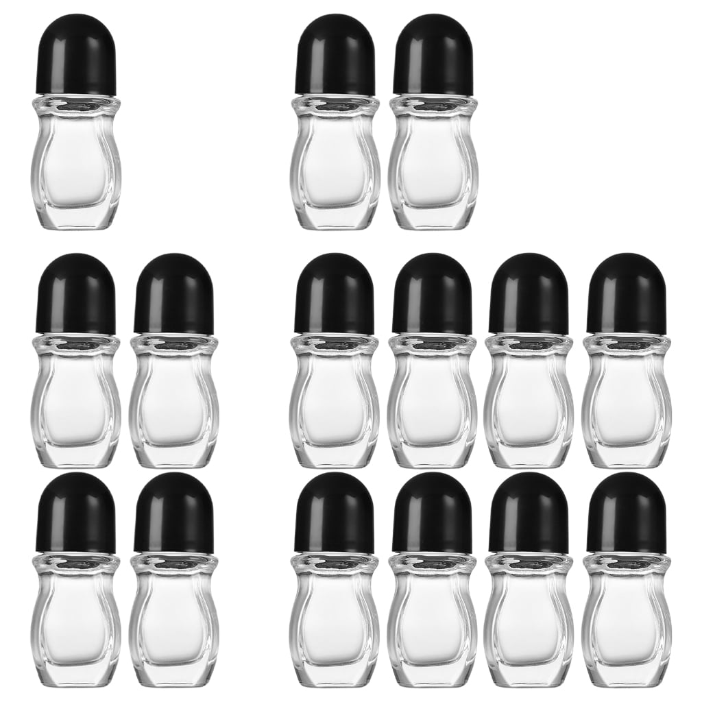 ROZYARD Large Capacity Glass Empty Roller Bottles Storage Case Organized Essential Oil Containers Perfect for Storing Liquids