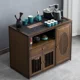 thumbnail image 2 of Mueble de té chino para el hogar, carrito de té con ruedas, mesa de café, juego de té de kung fu, agua hirviendo integrada, 2 of 5