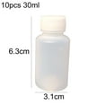thumbnail image 4 of 10Pcs 30ml Clear Scale Refillable Sealed Chemical Bottles Liquid Vials Container, 4 of 4