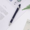 thumbnail image 2 of HAOAN Ballpoint Pen with Stylus Tip  Soft Touch Click Metal Pen  1.0mm Medium Point  Black Ink  10 Count, 2 of 4