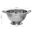 thumbnail image 3 of IH Casa Decor  Stainless Steel Deep Colander With Handles 10.75" - Silver, 3 of 4