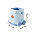 thumbnail image 3 of SLYNSHome Pen Holder Stand for Desk,Desk Organizer Cute Car Pencil Cup Plastic Makeup Brush Holder for Home,Office Supplies - Blue, 3 of 7