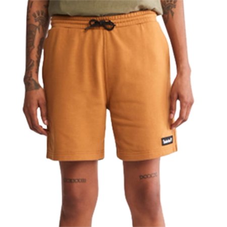 Timberland Men's Woven Badge Sweatshort Orange Size Large
