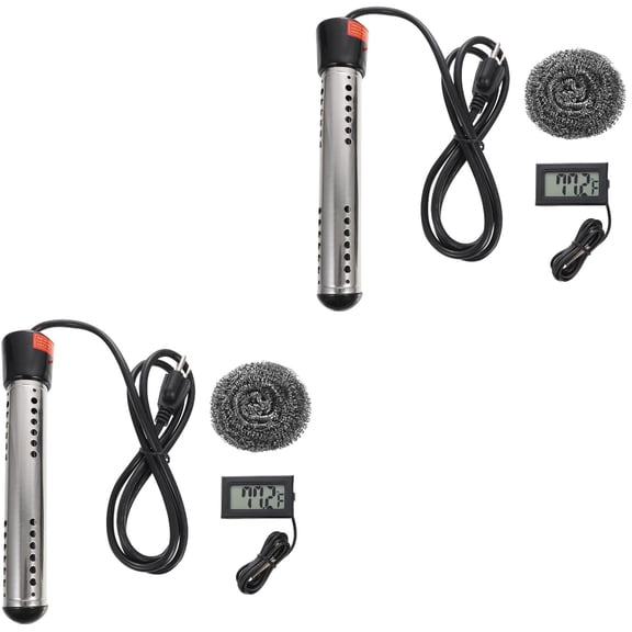 YEAHIBABY Submersible Electric Pool Heater, 1500W Portable, for Inground and Above Ground Pools, 2Pcs