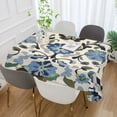 thumbnail image 2 of Yayeee Tablecloths 60" x 90" Rectangle Wrinkle Resistant Party Table Cover, Blue Floral, 2 of 8