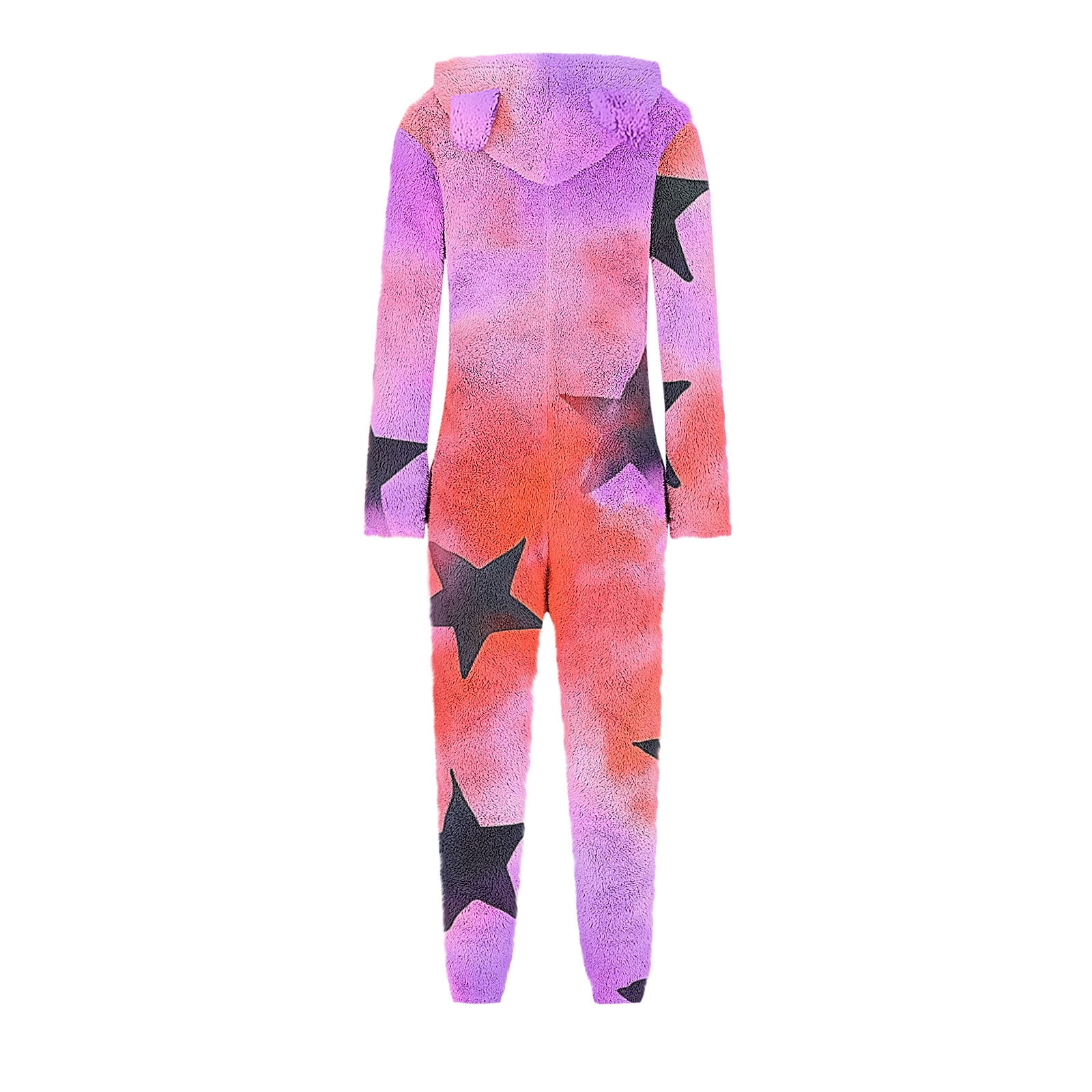 Aofany Girls Onesies Pajamas Fleece Zip Up Jumpsuits Fuzzy Sherpa One Piece Loungewear Sleepwear Kids Hooded Rompers Costume Winter Clothes for 5-15 Years