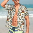 thumbnail image 5 of Lsque Hawaiian Style pattern Hawaiian Shirt for Men, Unisex Summer Beach Casual Short Sleeve Button Down Shirts-Medium, 5 of 9