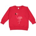 thumbnail image 2 of Inktastic Cute Flamingo Bird Toddler Sweatshirt, 2 of 4