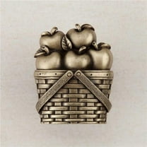 Artisan Collection Apple Basket Knob - Antique Brass