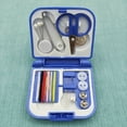 thumbnail image 6 of Tssuoun Sewing Storage Box with Buckle Dust-proof Embroidery Carrying Cases Thread Organizer Knitting for Household Blue, 6 of 7