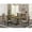 Dark Khaki/Rubber Wood, variant on East West Furniture Lassale 5-piece Wood Table and Dining Chair Set in Brown