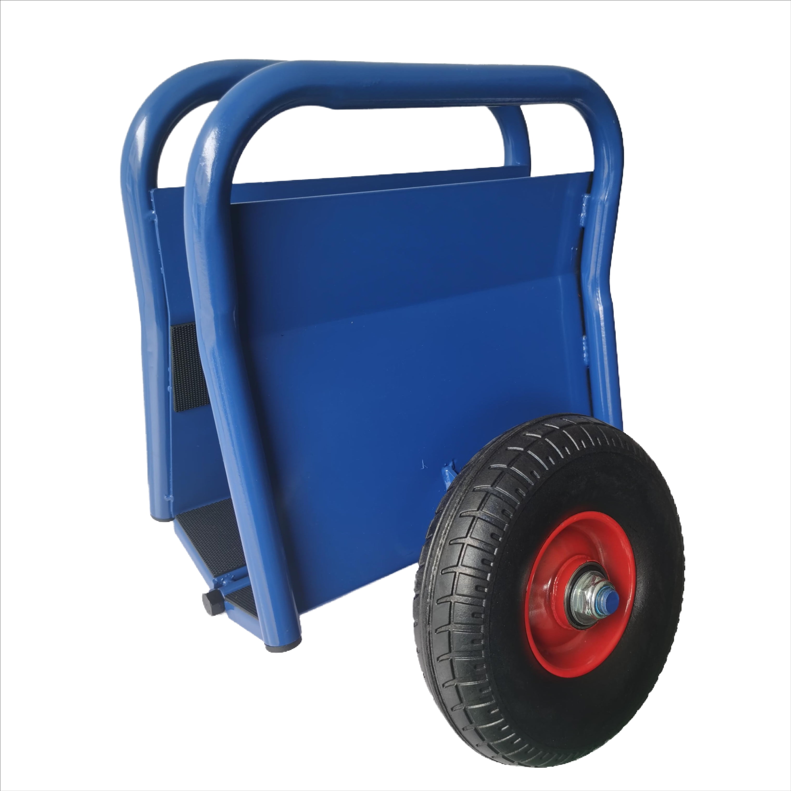 Olurrisa 1000 LB Capacity Panel Dolly with Auto-Clamp Design, Blue Slab Cart with 10" Flat-Free Tires, All-Terrain Movement for Heavy Drywall and Construction Materials