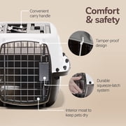 Petmate Two Door Top Load Plastic Travel Dog Kennel Pet Carriers for Dogs and Cats, Small 19 for Dogs Up To 10 lb, White