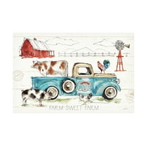 Trademark Fine Art 'Down on the Farm I' Canvas Art by Anne Tavoletti