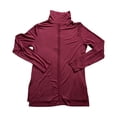 thumbnail image 2 of Active Life Women's Soft Stretch Long Sleeve Turtleneck Top (Cherry Jubilee, L), 2 of 2