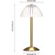 thumbnail image 2 of USB Rechargeable Table Lamp, LED Bedside Lamp, Reading Lamp, with Dimmable Touch Control, 3 Light Colors,, 2 of 5